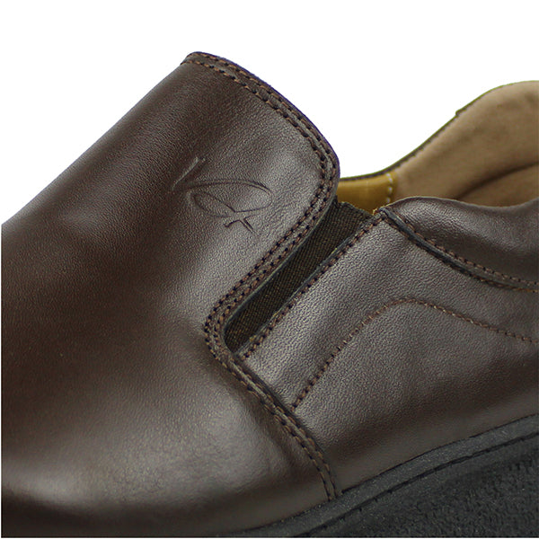 701 CHAUSSURE EN CUIR MARRON