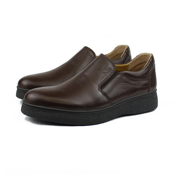 701 CHAUSSURE EN CUIR MARRON