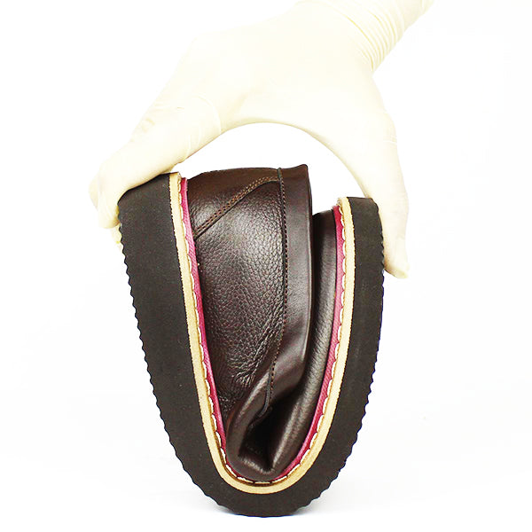03 MOCASSIN EN CUIR MARRON