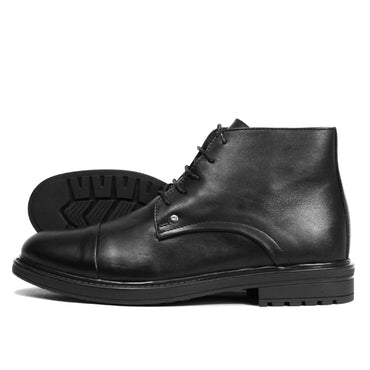 N01 BOTTINE EN CUIR NOIR