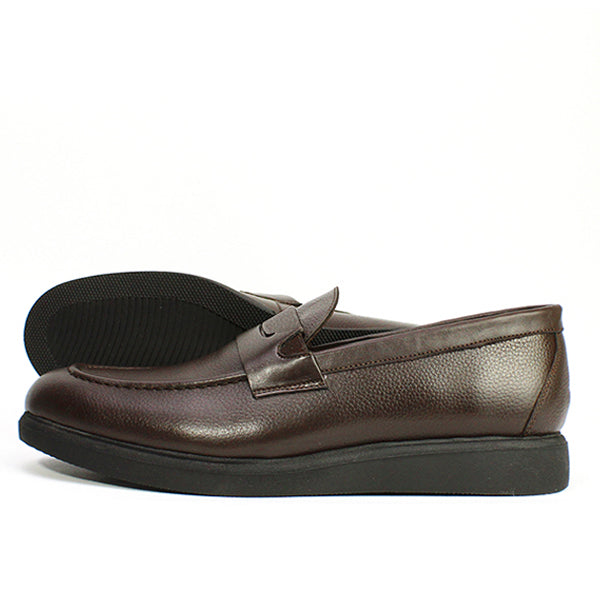 05 MOCASSIN EN CUIR MARRON