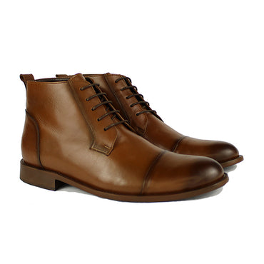Z661 BOTTINE EN CUIR MARRON