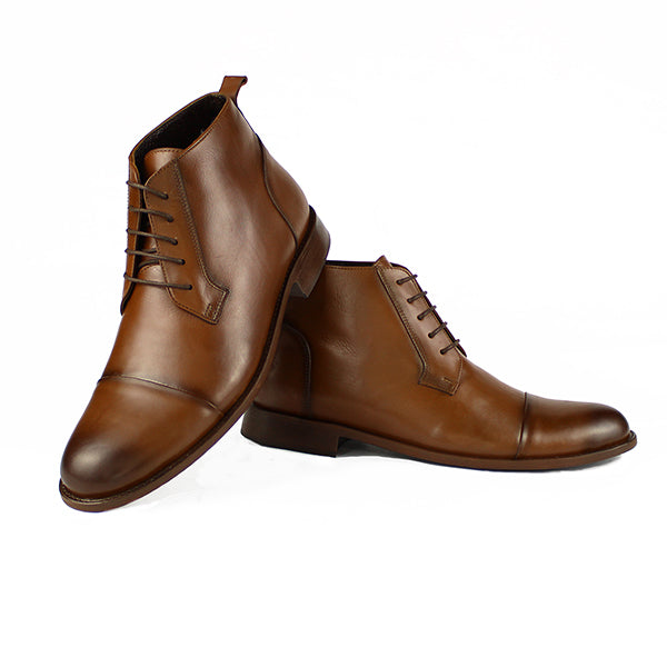 Z661 BOTTINE EN CUIR MARRON