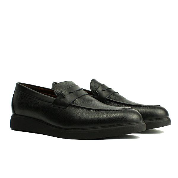 05 MOCASSIN EN CUIR NOIR