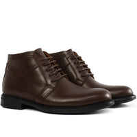 041 BOTTINE EN CUIR MARRON