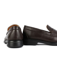 T05 MOCASSIN EN CUIR MARRON
