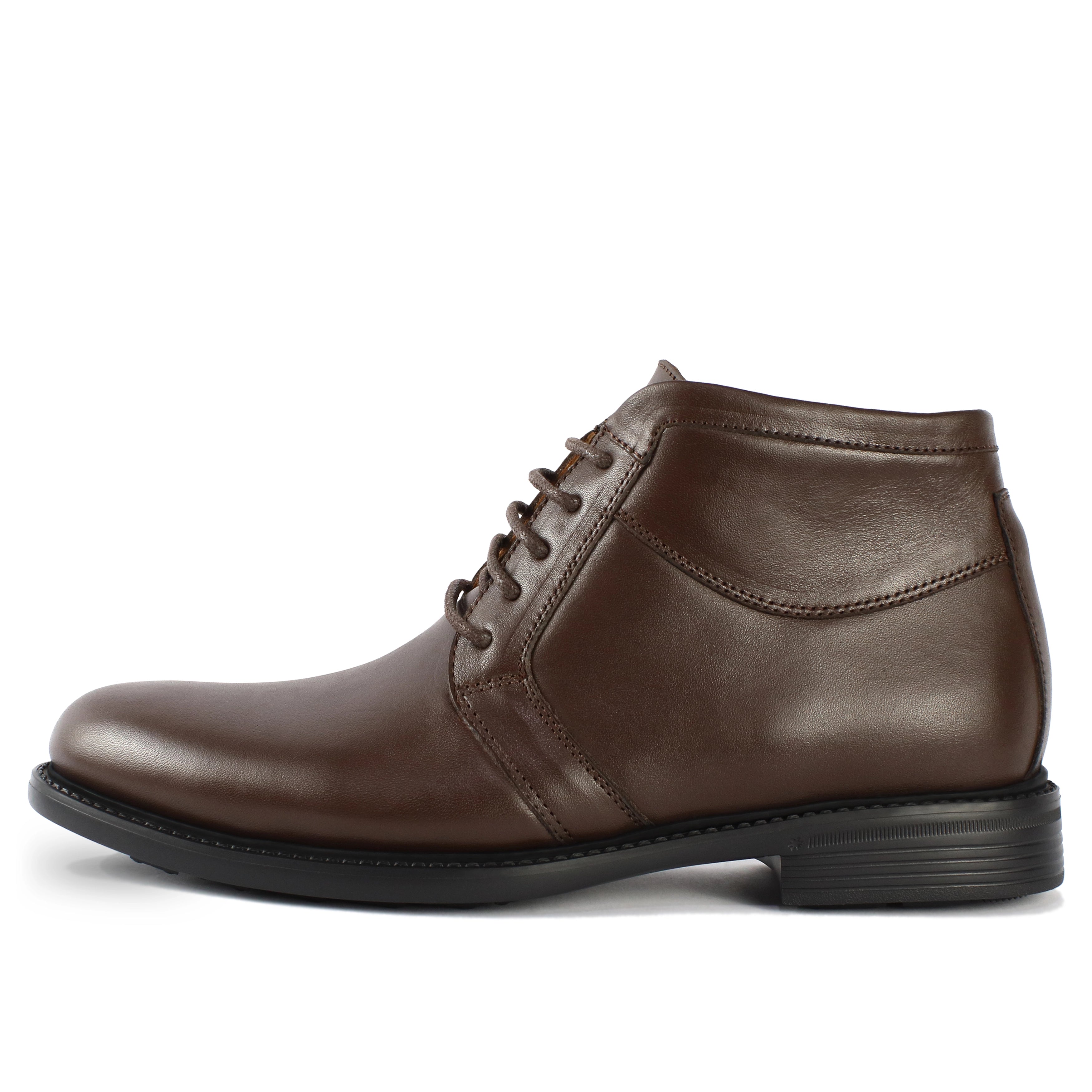 041 BOTTINE EN CUIR MARRON