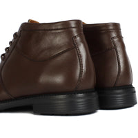 041 BOTTINE EN CUIR MARRON