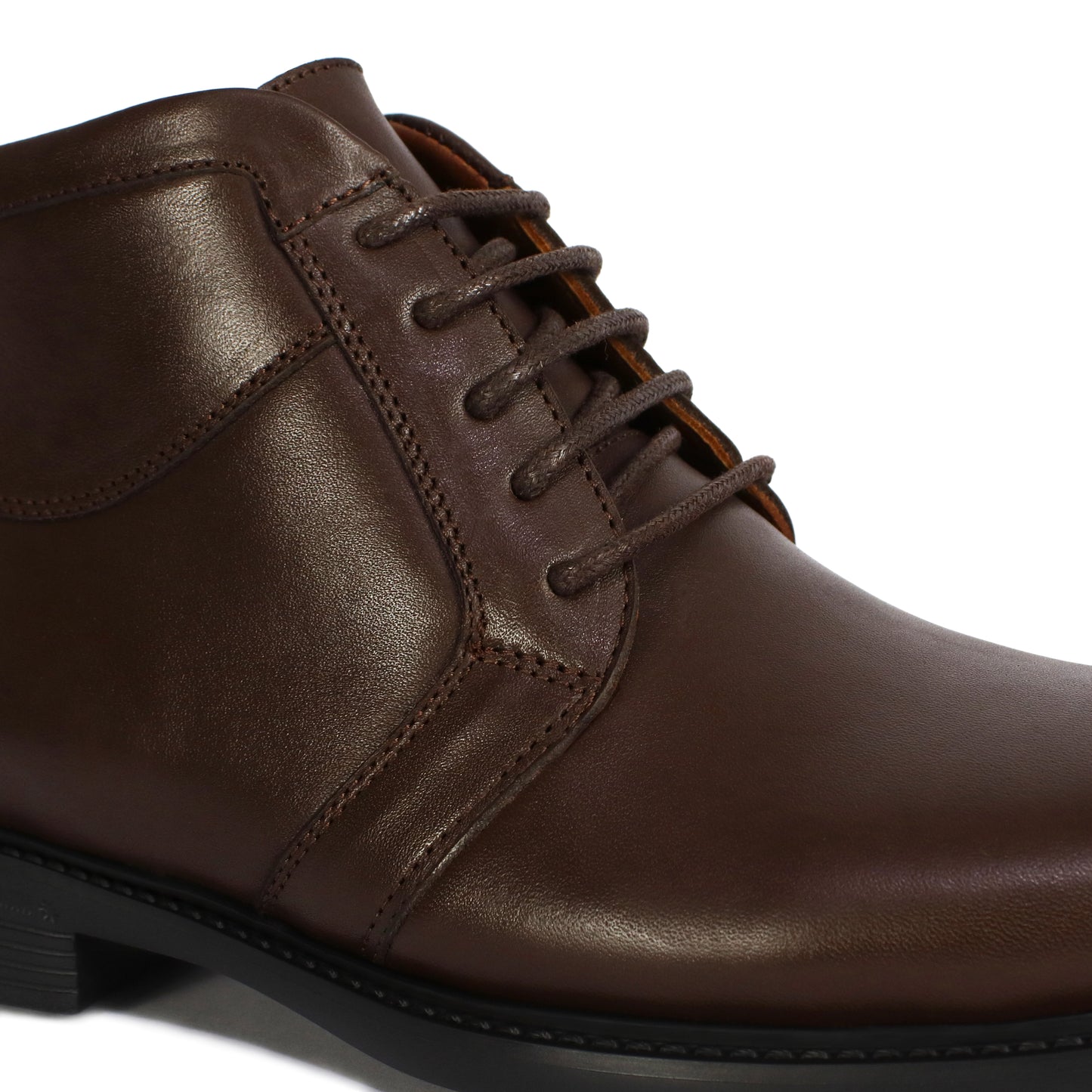 041 BOTTINE EN CUIR MARRON