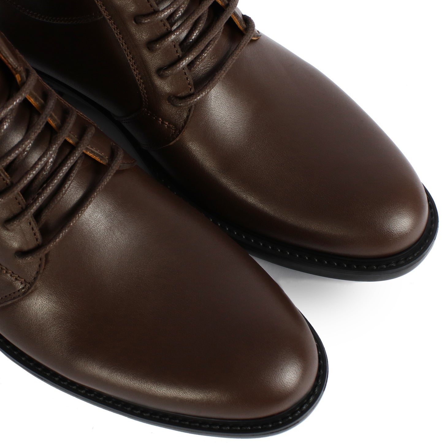 041 BOTTINE EN CUIR MARRON