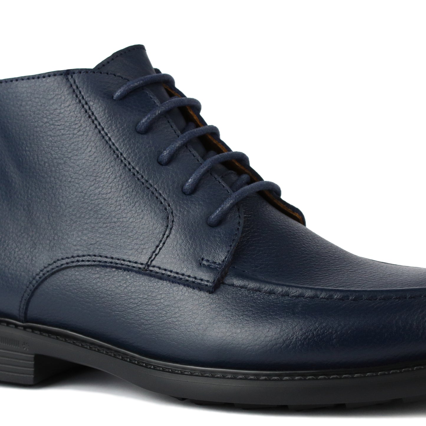 040 BOTTINE EN CUIR BLEU