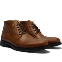 041 BOTTINE EN CUIR CAMEL