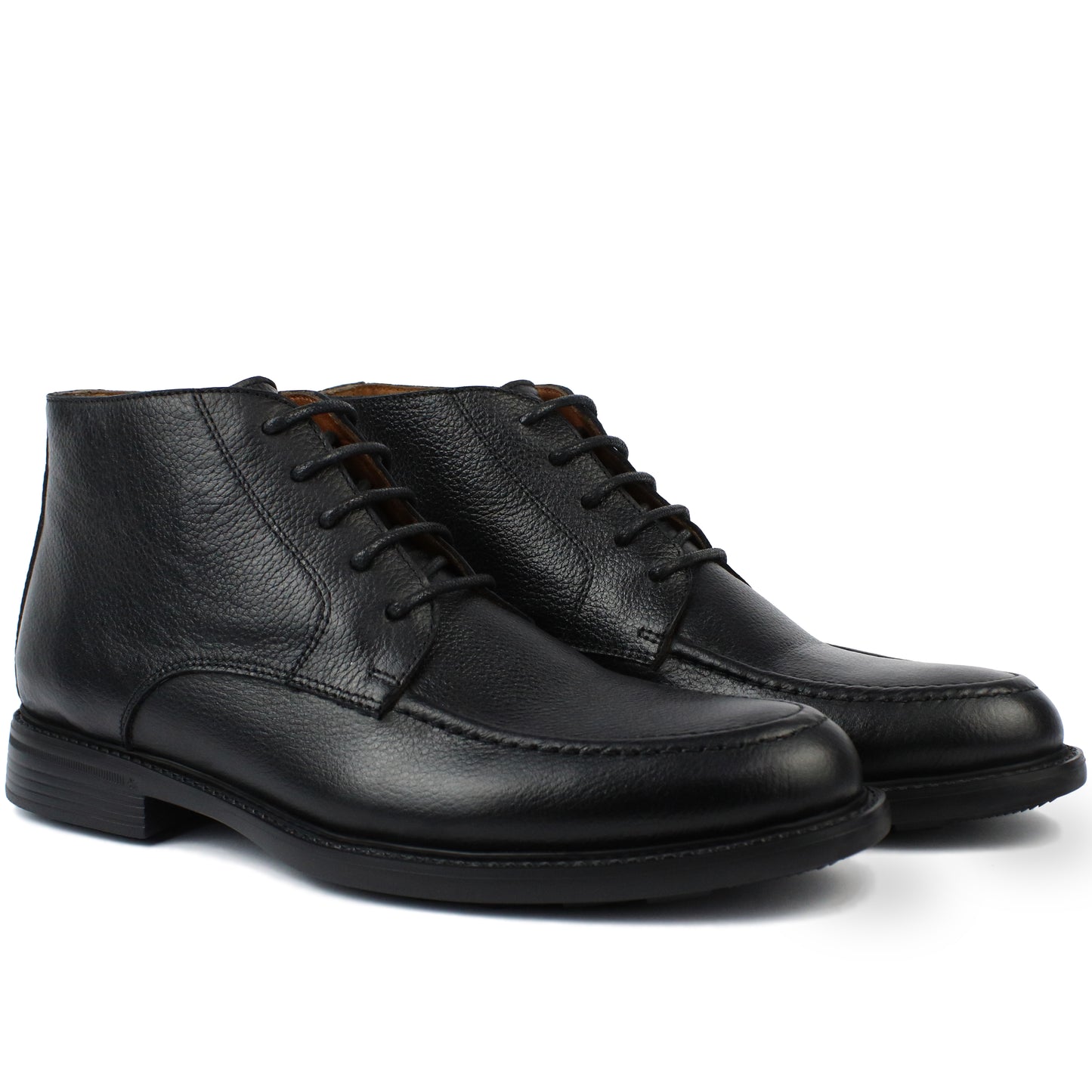 040 BOTTINE EN CUIR NOIR