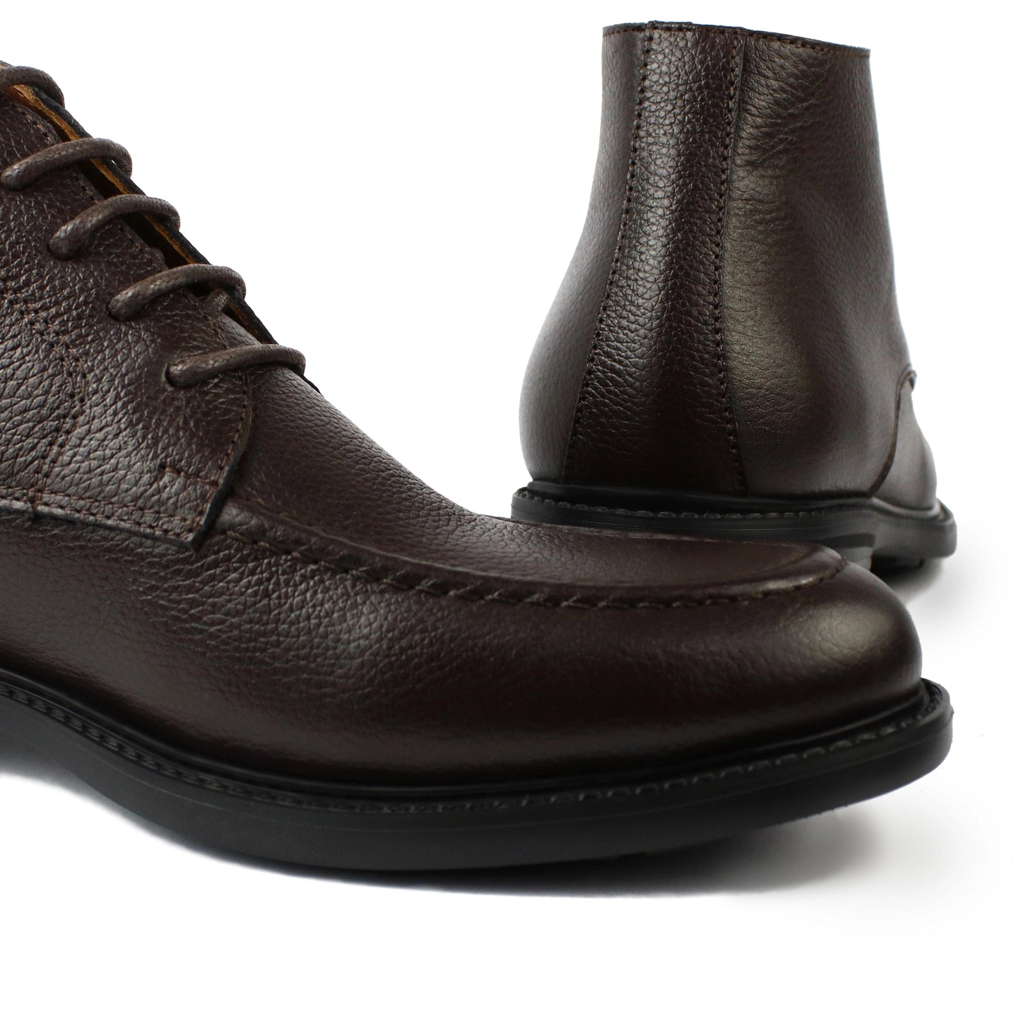 040 BOTTINE EN CUIR MARRON