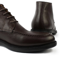 040 BOTTINE EN CUIR MARRON