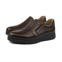 701 CHAUSSURE EN CUIR MARRON