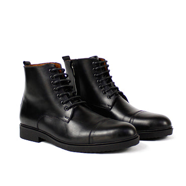 663 BOTTINE EN CUIR NOIR