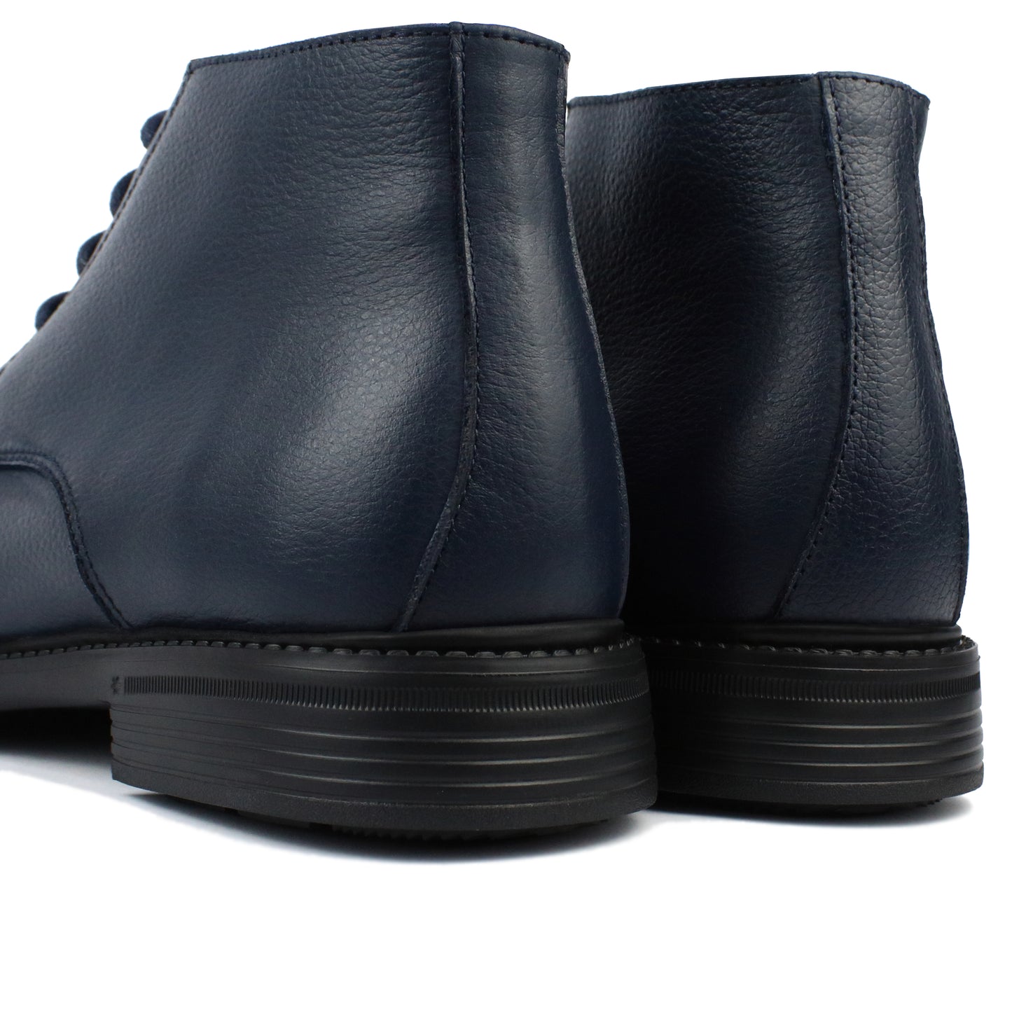 040 BOTTINE EN CUIR BLEU