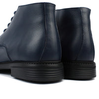 040 BOTTINE EN CUIR BLEU