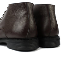 040 BOTTINE EN CUIR MARRON