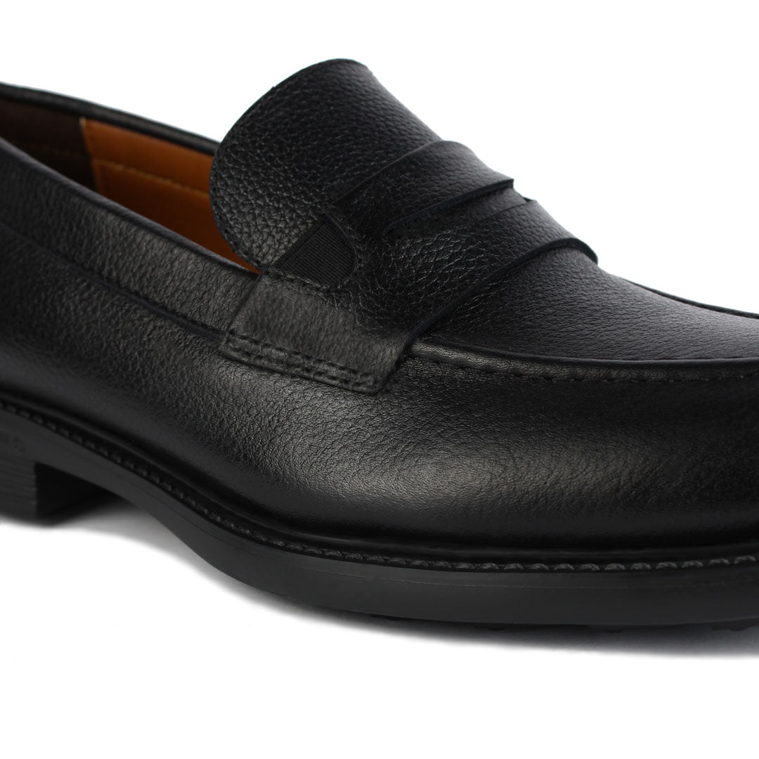 T05 MOCASSIN EN CUIR NOIR