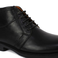 041 BOTTINE EN CUIR NOIR