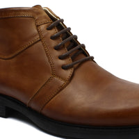 041 BOTTINE EN CUIR CAMEL