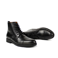 663 BOTTINE EN CUIR NOIR
