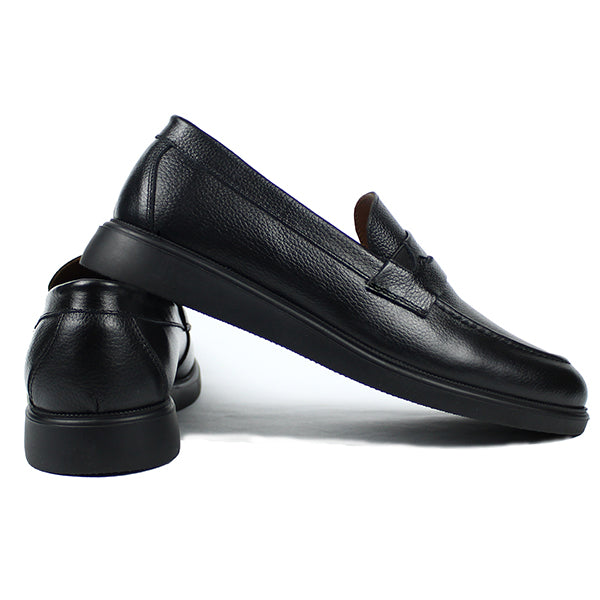 05 MOCASSIN EN CUIR NOIR