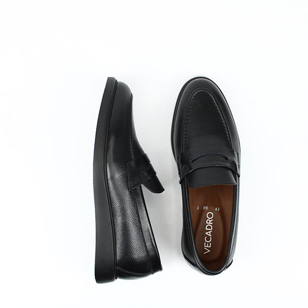 05 MOCASSIN EN CUIR NOIR