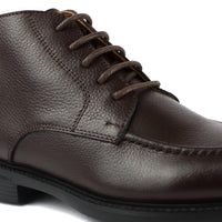 040 BOTTINE EN CUIR MARRON