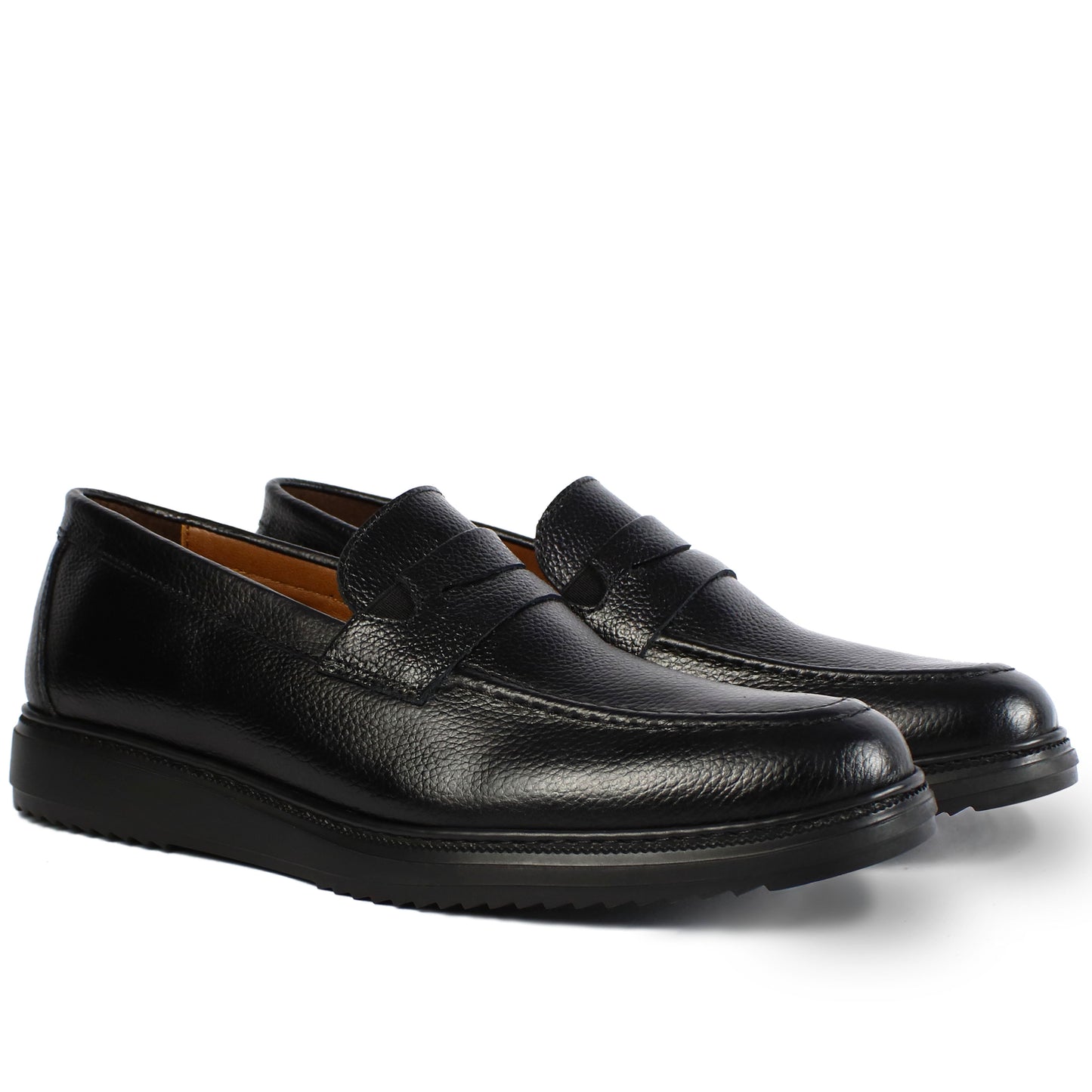 B 05 MOCASSIN EN CUIR NOIR