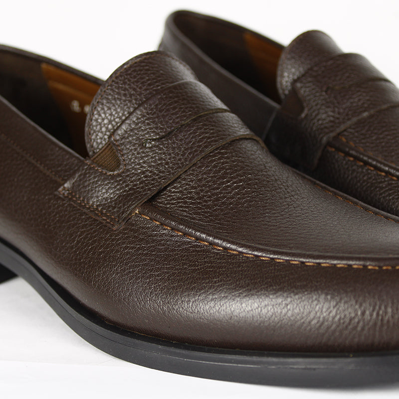 438 MOCASSIN EN CUIR MARRON
