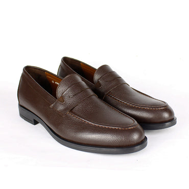 438 MOCASSIN EN CUIR MARRON