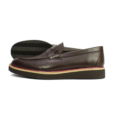03 MOCASSIN EN CUIR MARRON