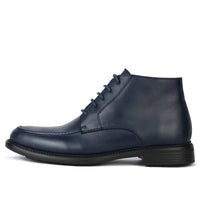 040 BOTTINE EN CUIR BLEU