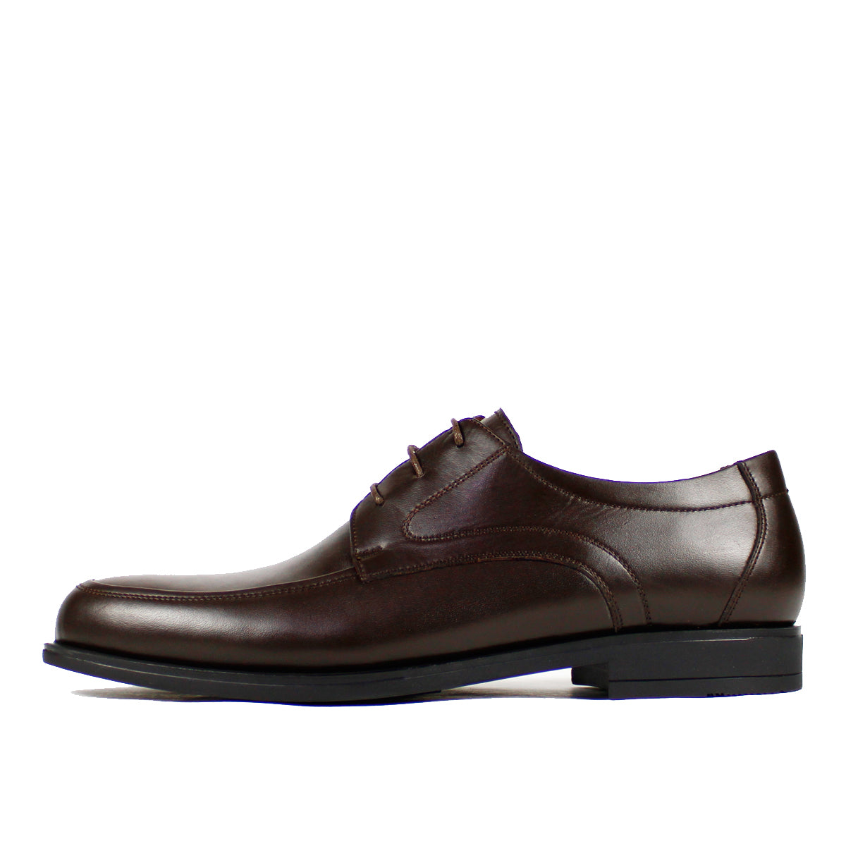 662 CHAUSSURE EN CUIR MARRON FONCÉ