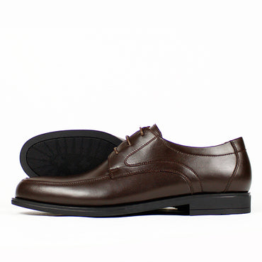 662 CHAUSSURE EN CUIR MARRON FONCÉ