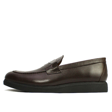05 MOCASSIN EN CUIR MARRON