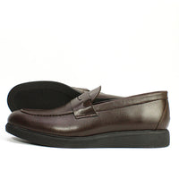 05 MOCASSIN EN CUIR MARRON