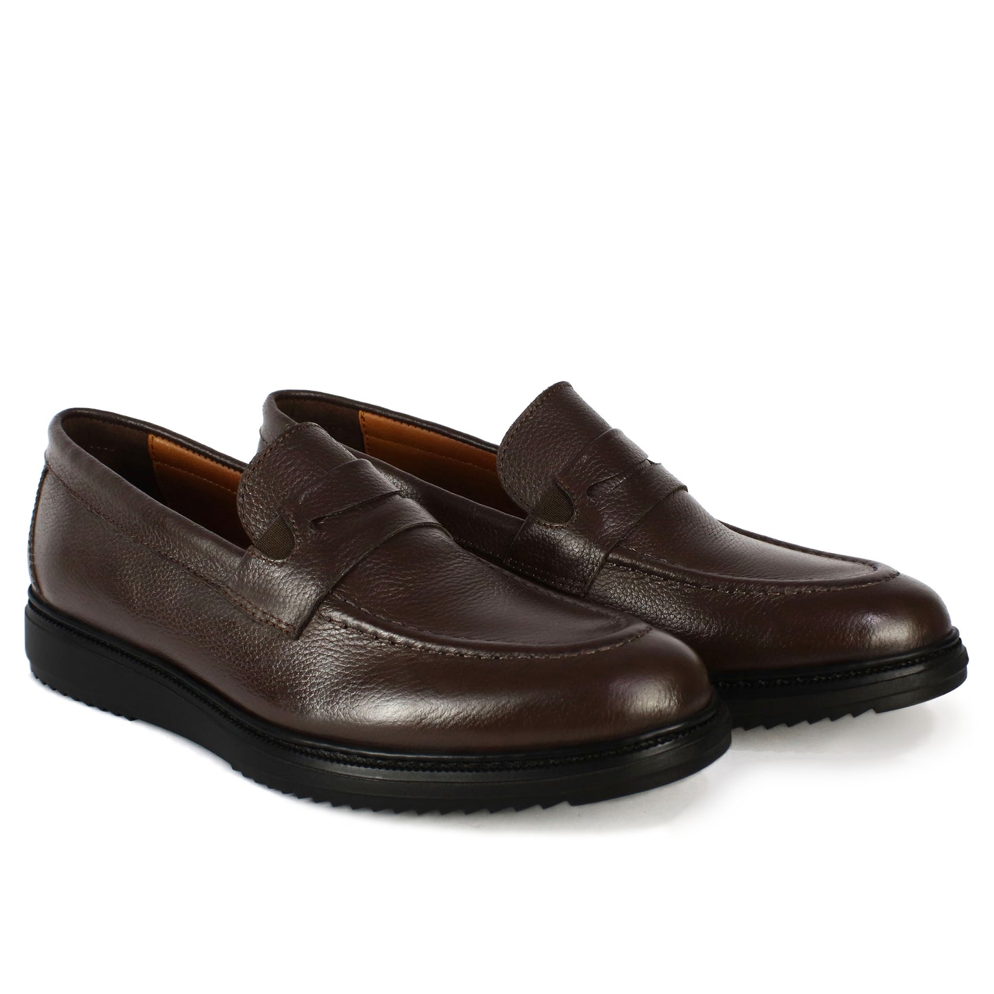 B 05 MOCASSIN EN CUIR MARRON