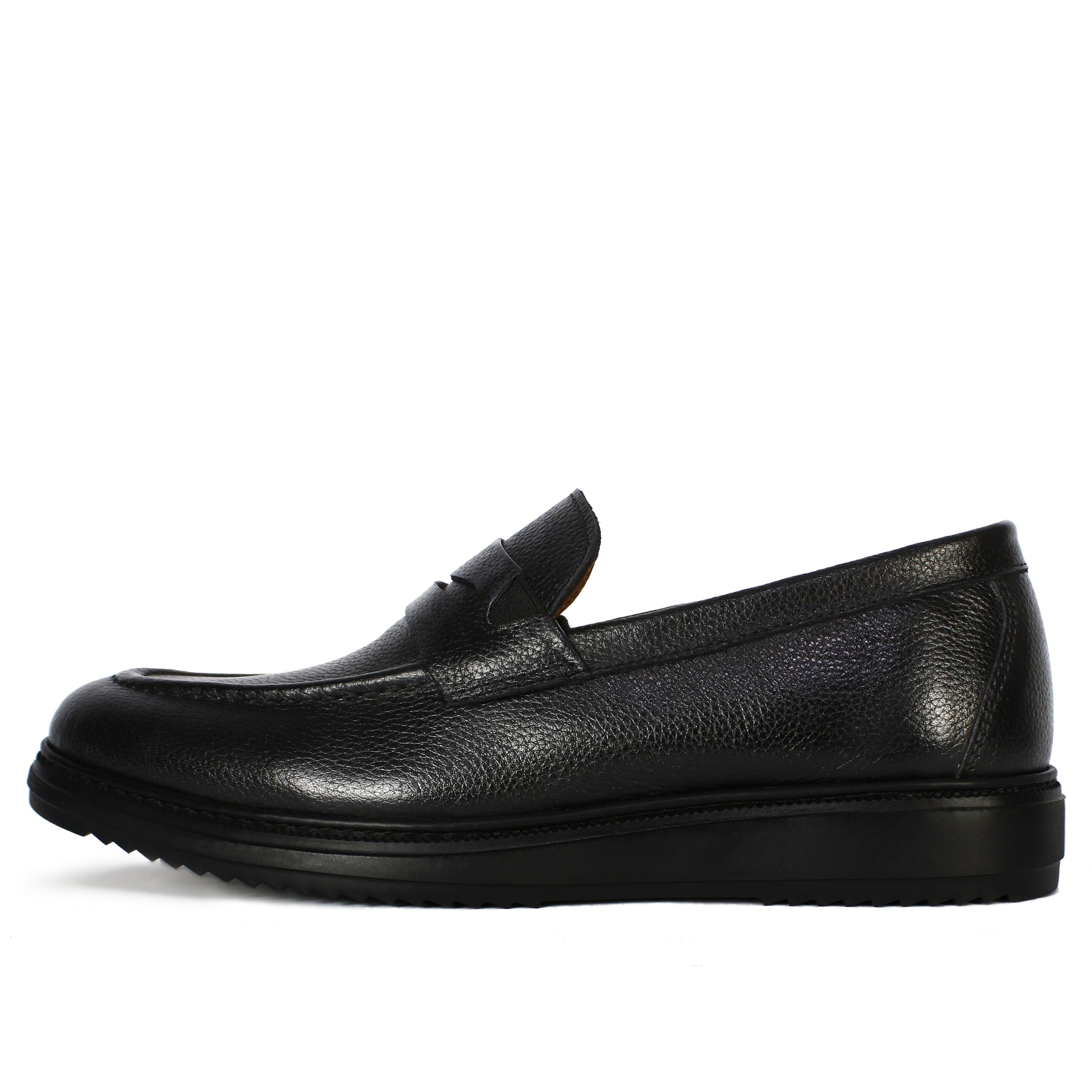 B 05 MOCASSIN EN CUIR NOIR