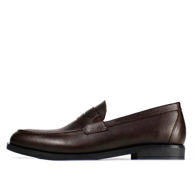 438 MOCASSIN EN CUIR MARRON