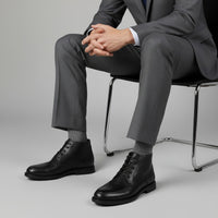 040 BOTTINE EN CUIR NOIR