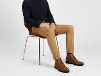 041 BOTTINE EN CUIR CAMEL