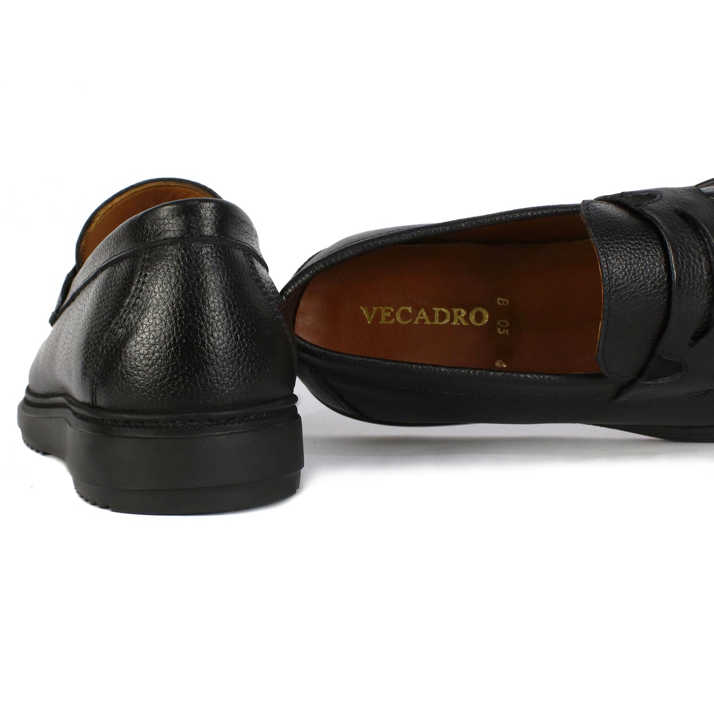 B 05 MOCASSIN EN CUIR NOIR