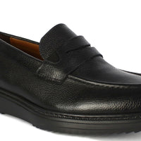 B 05 MOCASSIN EN CUIR NOIR