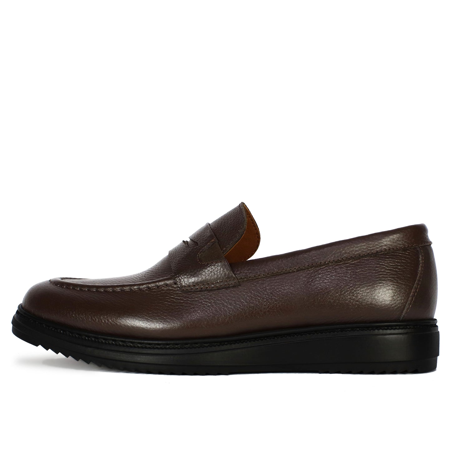 B 05 MOCASSIN EN CUIR MARRON