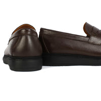 B 05 MOCASSIN EN CUIR MARRON