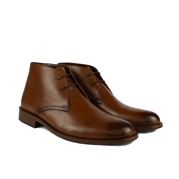 Z660 BOTTINE EN CUIR MARRON